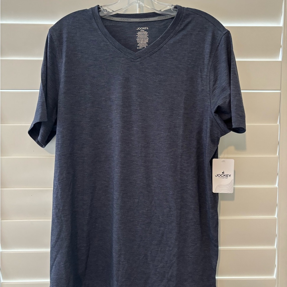 Jockey Men's Navy V-Neck Tee